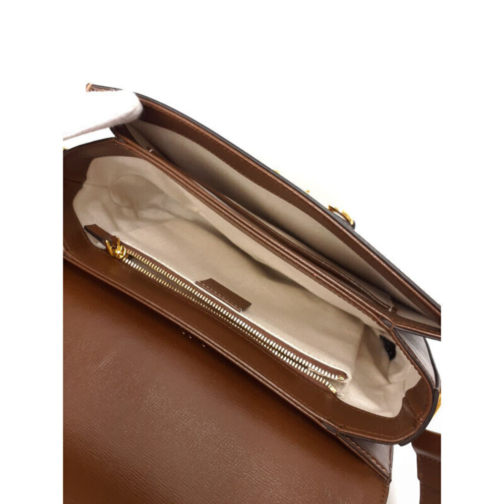 Gucci Horsebit 1955 shoulder bag printed GG Supreme canvas brown leather - Picture 3 of 9